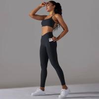 Conjunto de Yoga para Mujeres Sports Bra con Bolsillos, Leggings de Levantamiento de Glúteos, Zapatillas de Correr - details 2