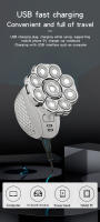 Afeitadora Eléctrica Hombres Calvos 9 Cuchillas Flotantes - details 4