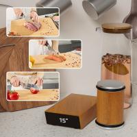 Juego de afilador de cuchillos rodante de madera de primera calidad con 15 °   & 20 °   Ángulos magnéticos |   Ideal para cuchillos de cocina, cuchillas y tijeras de chef: duradero, lavable, no requiere ensamblaje, marrón claro, kit de afilado de cuchillo - details 6