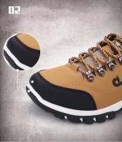 Zapatos de senderismo para hombre, zapatos impermeables de cuero PU para exteriores, zapatillas tácticas resistentes al desgaste para senderismo, caminar y cazar - details 3