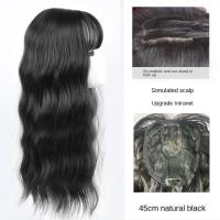 Flequillo de aire 3D, pieza superior de pelo sintético, flequillo falso Natural, rizos, flequillo francés, Clip en Clourse, bloque de extensión de cabello, uso diario - details 2