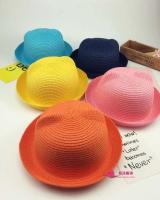 Gorra para niños, decoración de orejas para niños de verano, sombrero de Panamá ppy para niño sólido - details 34