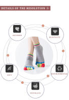 Calcetines de Yoga antideslizantes para mujer, medias de cinco dedos, sin espalda, algodón, silicona, 5 dedos, Ballet, gimnasio, Invierno - details 2