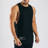 Camiseta de algodón sin mangas para hombre, camiseta sin mangas para gimnasio, culturismo, entrenamiento, Fitness muscular, chaleco que absorbe la humedad, gran oferta, Verano - details 2