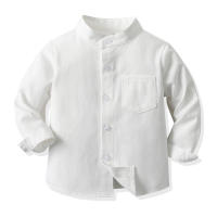 Camisas de manga larga para niños, prendas de vestir exteriores guapos, chaquetas casuales de color caramelo, camisas de estilo universitario para niños, Primavera - details 37