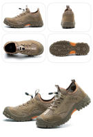Zapatos de seguridad ANTIPERFORACIONES para hombre, botas transpirables de verano, zapatillas de trabajo antideslizantes con punta de acero - details 13