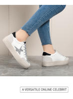 Nuevos zapatos ligeros de junta antideslizante suela suave de las mujeres de la plataforma casual zapatos de moda estrella blanco zapatos. - details 8