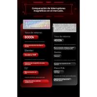 MC68 Teclado mecánico con eje magnético Teclas intercambiables en caliente para juegos competitivos Teclado con cable de alta calidad - details 4