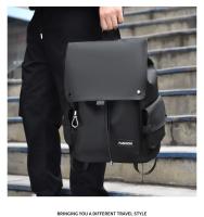 Mochila para hombre, bolso impermeable para ordenador portátil para hombre, mochila de diseñador de tendencia para hombre, bolso de viaje de gran capacidad para jóvenes a la moda, mochila sencilla - details 11