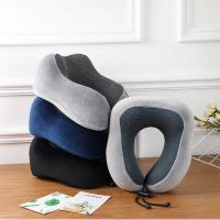 Almohada de viaje suave en forma de U, almohada de viaje para el cuidado de la salud, espuma viscoelástica para el cuello, almohada Cervical para avión, cojín para el cuello - details 22