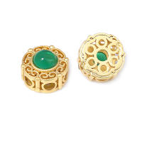 5 uds. De cuentas redondas de latón de Color dorado mate, estilo Vintage, pulseras de cuentas nepalesas, cuentas espaciadoras, suministros para fabricación de joyas, accesorios Diy - details 27