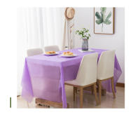 Mantel desechable de plástico de Color sólido, cubierta para mesa de boda, fiesta de cumpleaños, paño de escritorio, cubiertas decorativas rectangulares, 1 Uds. - details 12