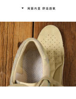 Zapatos hechos a mano de piel de vaca de primera capa con plataforma retro de camuflaje Forrest Gump - details 20