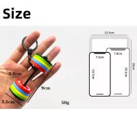 Llavero de Barra de Silicona DlY Regalo de Gimnasio con Encanto de Bolsa y Colgante de Peso - details 6