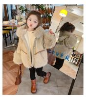 Chaqueta de Invierno de Terciopelo con Piel Sintética para Niñas Abrigo Suave para Fiesta de Bebé - details 7