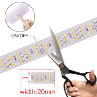 GAHADA Luz de Tira LED Impermeable Flexible 276Leds/M SMD 2835 Blanco Cálido - details 3