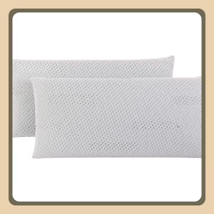 Almohada Natural, compuesta por un núcleo 100% viscoelástico con partículas de carbón activo que disminuyen los malos olores y humedades. (Paquete de 2 unidades - 75 cm) - 1