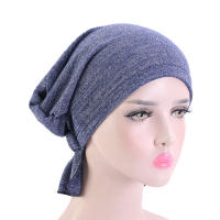 Bandana de Algodón Transpirable para Mujeres Turbante Pre-Atado Gorro de Cabeza para Pacientes de Cáncer Moda Femenina - details 8