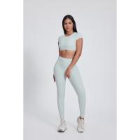 Camiseta corta de entrenamiento cruzado con espalda súper suave para mujer, camiseta deportiva con espalda abierta para correr y gimnasio - details 7