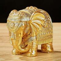 Estatua de oro grande para el hogar, oficina, elefante, adorno, estantería, soporte para TV, decoración, regalos para mujeres y mamás - details 1