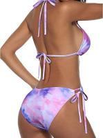 Traje de baño de vacaciones casual de bikini de tres puntos dividido para mujer profesional - details 20