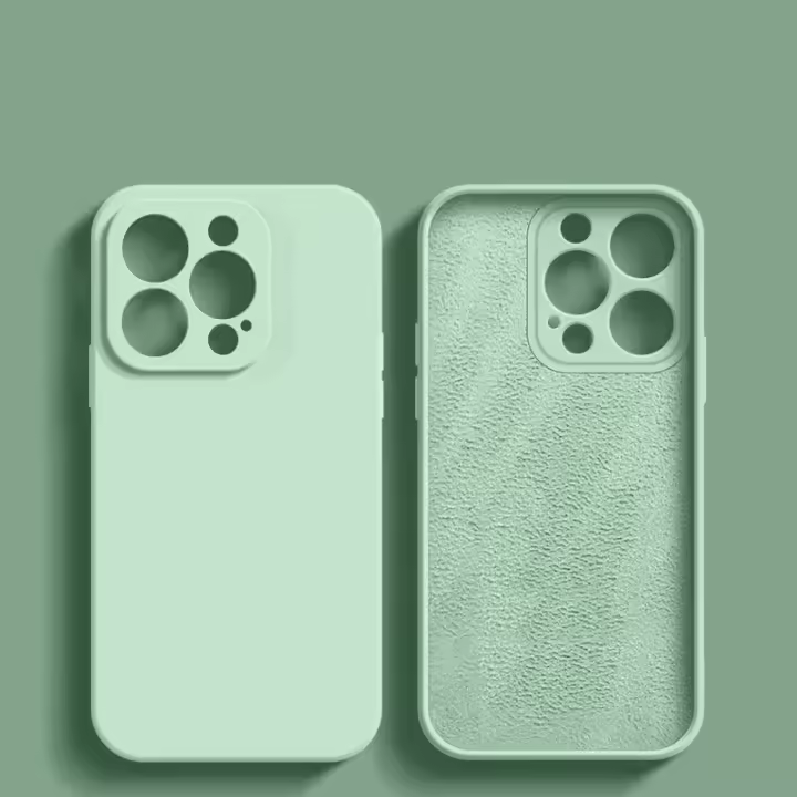 Funda de teléfono de silicona líquida de lujo para Apple iPhone 16, 15, 14, 13, 12, 11 Pro Max, funda suave a prueba de golpes, accesorios para teléfono - 1