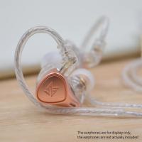 Cables de auriculares KZ chapados en plata, Cable de actualización de 3,5 MM, 2 pines, Cable de auriculares KZ con micrófono, auriculares con Cable de alta pureza KZ - details 1