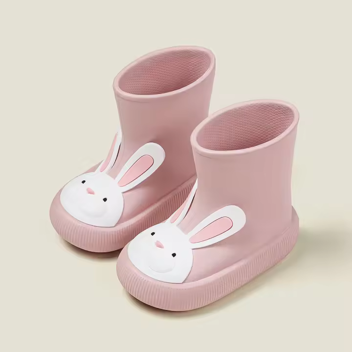 Botas de lluvia impermeables antideslizantes para bebés y niños, temporada de lluvia, caña media. - 1
