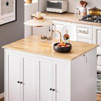 FKW47-W Carrito de Servir Carrito Auxiliar Cocina estantería de Cocina Carrito de Cocina móvil 100 x 92 x 45 cm Blanco ES - details 61