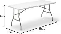 Portátil Plegable Multifuncional, 180x74x74cm, Imitación a Mara, Marrón - details 18
