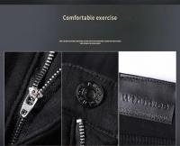Jeans Clásicos de Denim Estretch Ajuste Regular Cómodo Ropa de Negocios Casual para Hombres en Otoño - details 9