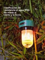 Linterna LED de Camping Recargable Multifuncional Retro Portátil para Exteriores Playa Carpa - details 4