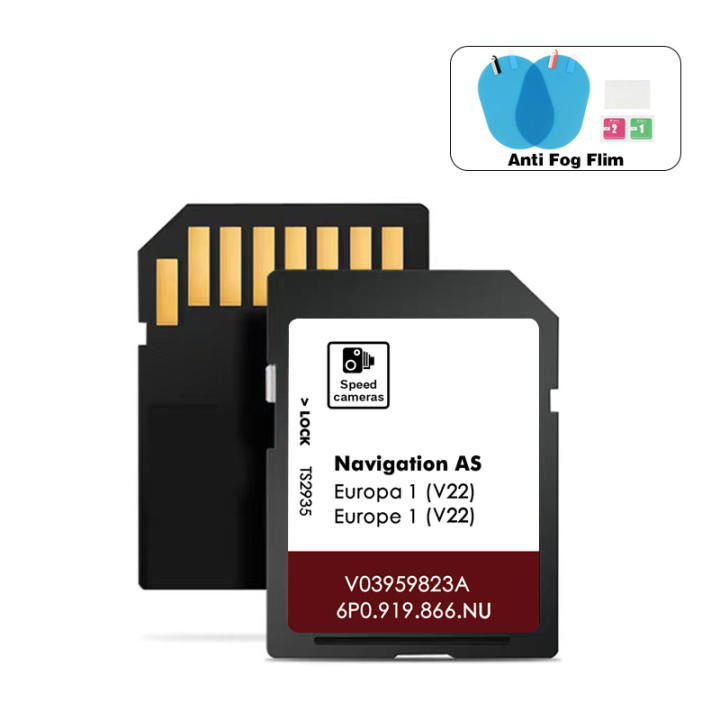 Tarjetas de mapa SD V22 MIB2 Europa Navi Navegación 2025 para Seat León Entrega rápida con pegatinas antiniebla para cámara de visión trasera