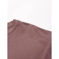 conjunto deportivo Vintage para mujer, traje de pantalones cortos sólidos, camiseta de manga corta con cuello redondo, cortos con cordón, - details 40