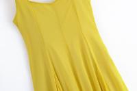 Ropa de mujer europea y americana popular vestido midi con correa de hombro ancho vestido - details 6