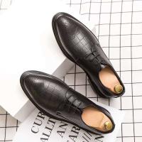 Zapatos de boda formales marrones de negocios minimalistas Oxford de corte completo integrados de talla 38-48 para hombre - details 4