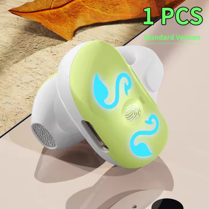 VAORLO-Auriculares Bluetooth de una sola oreja, audífonos TWS con Clip para la oreja, estéreo HIFI, reducción de ruido Dual, impermeables, a prueba de sudor, para música, juegos deportivos - 1