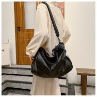 Bolso De Hombro Negro Grande Para Mujer, Bolso De Compras Grande, Bolso Cruzado De Cuero Suave De Alta Calidad Y Color Sólido, Bolso De Viaje Para Mujer - details 13