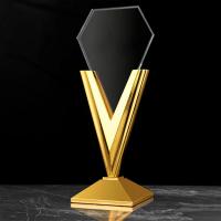 Trofeo de Cristal de Alta Gama Diseño Creativo para Reuniones Anuales Adorno de Empleado Outstanding Medalla de Evento - details 1