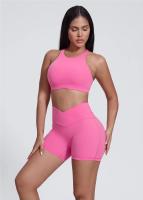 SHINBENE-pantalones cortos con realce de glúteos para gimnasio, Shorts de cintura alta con forma de melocotón, Sexy, cruzado, 4 pulgadas, para entrenamiento, Yoga y correr - details 18