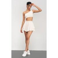 Sujetador deportivo de hombro, sujetador de yoga sin costuras con bordes festoneados, adecuado para ropa deportiva de mujer, gimnasio, correr, fitness - details 8