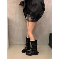 Botas Retro Nicho Talón Grueso, Botas Medias y Altas, Estilo Vaquero Occidental, Botas de Caballero, Otoño Temprano, Botas de Mujer Francesa - details 9