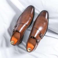 Vestido de hombre con hebilla de buey británico 2025 zapatos de cuero italianos de negocios formales de moda - details 1