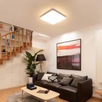 Goeco LED Plafón Luz de Techo de 3600LM, Luz Cálida 3000K, Impermeable IP54, Montaje Semi-flush, Luz para Baño Cocina - details 2