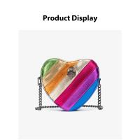 Bolsos de cadena para mujer, bolsos cruzados de hombro para mujer, bolsos con forma de corazón, cuerpo pequeño de gran capacidad - details 12