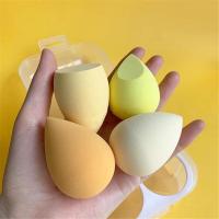Juego de 4 esponjas Blender Beauty Egg Cosmetic Puff Foundation y accesorios de maquillaje en polvo para mujeres - details 4