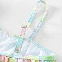 Traje de Baño de Niña de Cintura Angular con Borlas Secado Rápido, Transpirable, Estampado - details 8