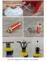 Adaptador de llenado para exteriores para acampar europeo, accesorios para conector de horno de cilindro de gas - details 9