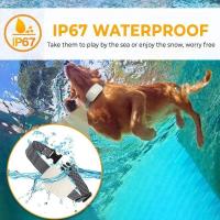 Perros de entrenamiento antiladridos IP67, pitido de vibración de descarga eléctrica, Collar automático antiladridos para perros, accesorios recargables para perros - details 6
