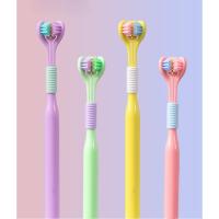 Cepillo De Dientes De Tres Lados, Revestimiento De Lengua Para Adultos, Forma De U De Tres Cabezas - details 1